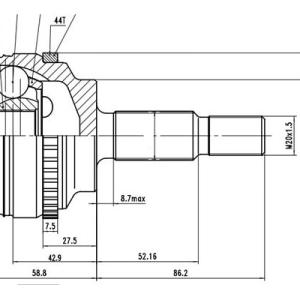 HOMOCINETICA SPICER 4141-6298