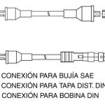 CABLE DE BUJIAS GENOUD 11020