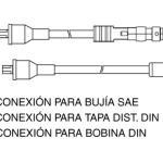 CABLE DE BUJIAS GENOUD 11021