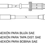 CABLE DE BUJIAS GENOUD 11083