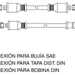 CABLE DE BUJIAS GENOUD 14021
