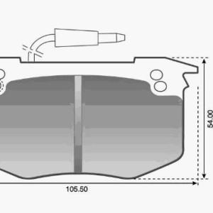 PASTILLA DE FRENO PLASBESTOS 22024