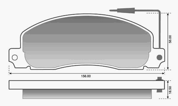 PASTILLA DE FRENO PLASBESTOS 22047