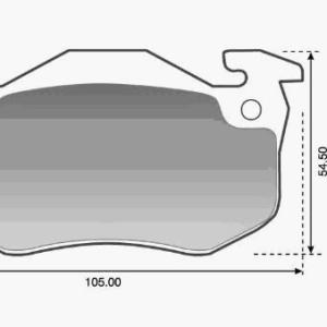 PASTILLA DE FRENO PLASBESTOS 22084