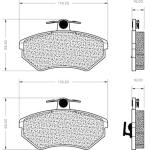 PASTILLA DE FRENO PLASBESTOS 22116