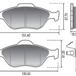 PASTILLA DE FRENO PLASBESTOS 22468A