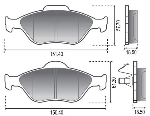 PASTILLA DE FRENO RAYBESTOS 83468A