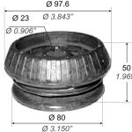 CAZOLETA SOPORTE AMORTIGUADOR CAPEMI 1476