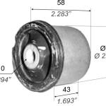 BUJE DE SUSPENSION TRASERO CAPEMI 1485