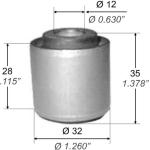 BUJE DE SUSPENSION TRASERO CAPEMI 1536