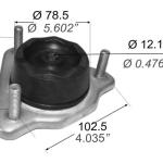 CAZOLETA SOPORTE AMORTIGUADOR CAPEMI 6129