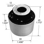 BUJE DE SUSPENSION TRASERO CAPEMI 6297