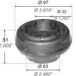 CAZOLETA SOPORTE AMORTIGUADOR CAPEMI 7063