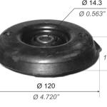CAZOLETA SOPORTE AMORTIGUADOR CAPEMI 7249