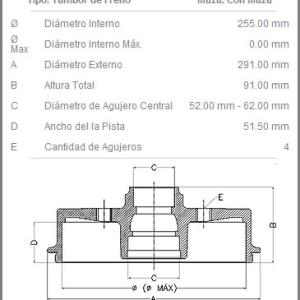 CAMPANA DE FRENO FREMAX BD-5305