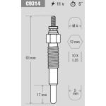 BUJIA DE PRECALENTAMIENTO KESSEL C9314