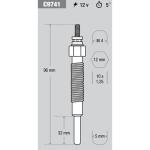 BUJIA DE PRECALENTAMIENTO KESSEL C9741