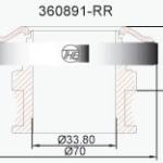 CRAPODINA RODAMIENTO DE EMBRAGUE THE 360891-RR