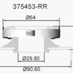 CRAPODINA RODAMIENTO DE EMBRAGUE THE 375453-RR