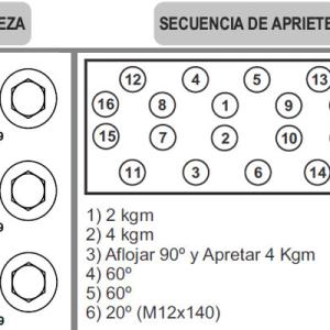 BULONES DE TAPA DE CILINDROS RENO 09ME0069