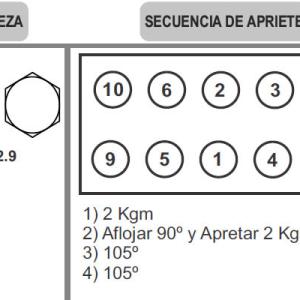 BULONES DE TAPA DE CILINDROS RENO 09RE0119