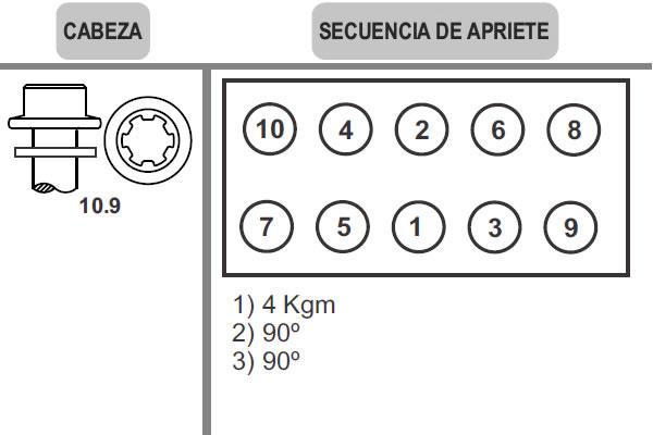 BULONES DE TAPA DE CILINDROS RENO 09VW0249