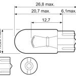 LAMPARA PARA LUCES DE PATENTE VALEO 32209