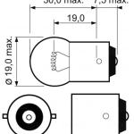 LAMPARA PARA LUCES DE GIRO VALEO 32221