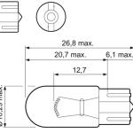 LAMPARA PARA LUCES DE PATENTE VALEO 32700
