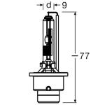 LAMPARA XENON OSRAM 66450