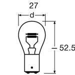 LAMPARA PARA LUCES DE FRENO OSRAM 7538LDR