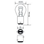 LAMPARA PARA LUCES DE FRENO HELLA 178560111
