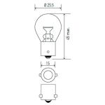 LAMPARA PARA LUCES DE GIRO HELLA 211730733