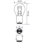 LAMPARA PARA LUCES DE FRENO HELLA 211730803