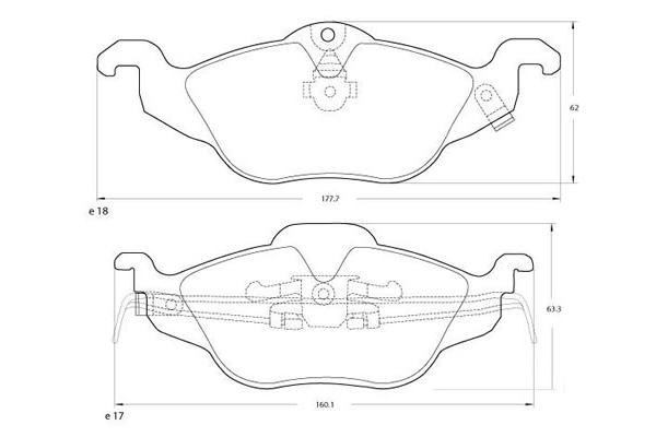 PASTILLA DE FRENO MAZFREN 3136M