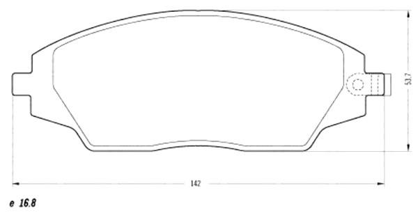 PASTILLA DE FRENO MAZFREN 3232M