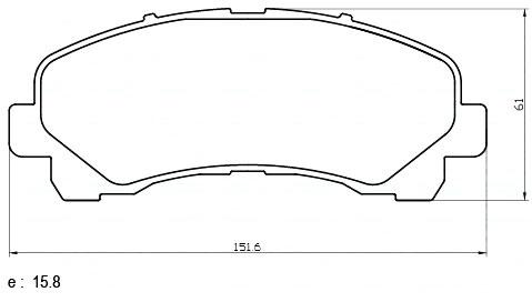 PASTILLA DE FRENO MAZFREN 3239M