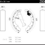 ZAPATAS DE FRENO ARMETAL Z80680