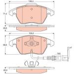 PASTILLA DE FRENO TRW COTEC GDB1550
