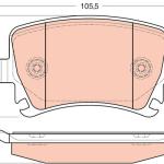 PASTILLA DE FRENO TRW COTEC GDB1622