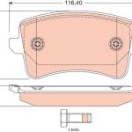 PASTILLA DE FRENO TRW COTEC GDB1765