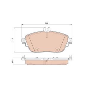 PASTILLA DE FRENO TRW COTEC GDB1932