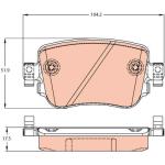 PASTILLA DE FRENO TRW COTEC GDB2042