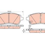 PASTILLA DE FRENO TRW COTEC GDB3437