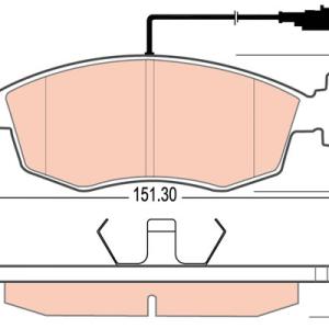 PASTILLA DE FRENO TRW RCPT00543