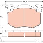 PASTILLA DE FRENO TRW RCPT00890