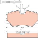 PASTILLA DE FRENO TRW RCPT01020