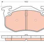 PASTILLA DE FRENO TRW RCPT01070