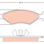 PASTILLA DE FRENO TRW RCPT02670