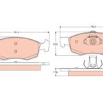 PASTILLA DE FRENO TRW RCPT02900